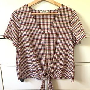 Madewell Tie-Front Top